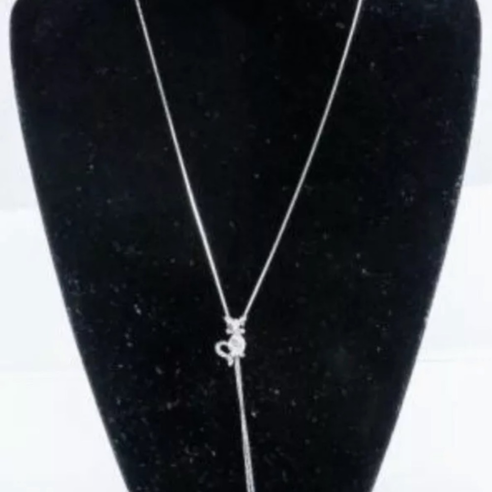 925 Sterling Silver Necklace, Cat Slider Pendant